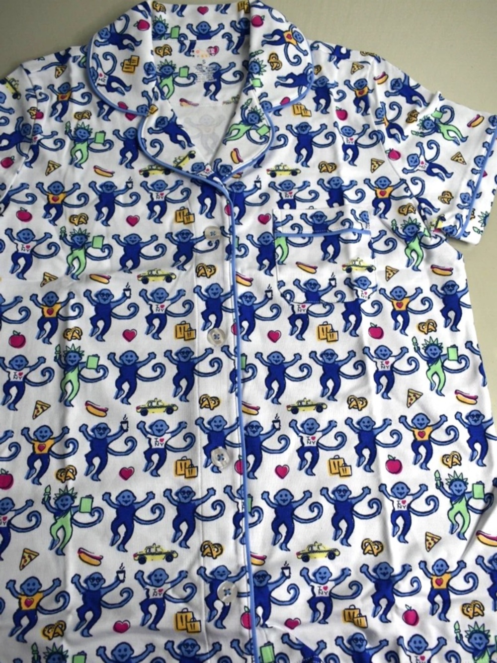 Roller Rabbit NY Monkey Polo Pajama Set - Picture 2 of 3